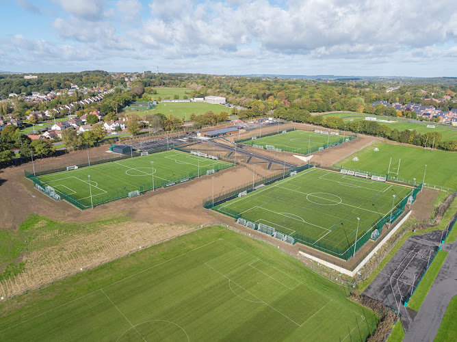 Bodington Football Hub 3 Pitches Extra High Drone