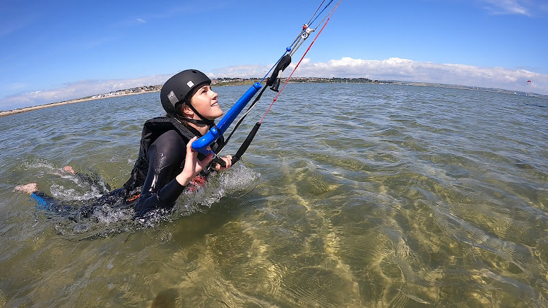 Learning to Kitesurf in Portland Dorset